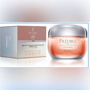Prédiré Paris 1.7oz Argan Oil Collagen Facial Peeling Gel Vitamin A & E, Clear